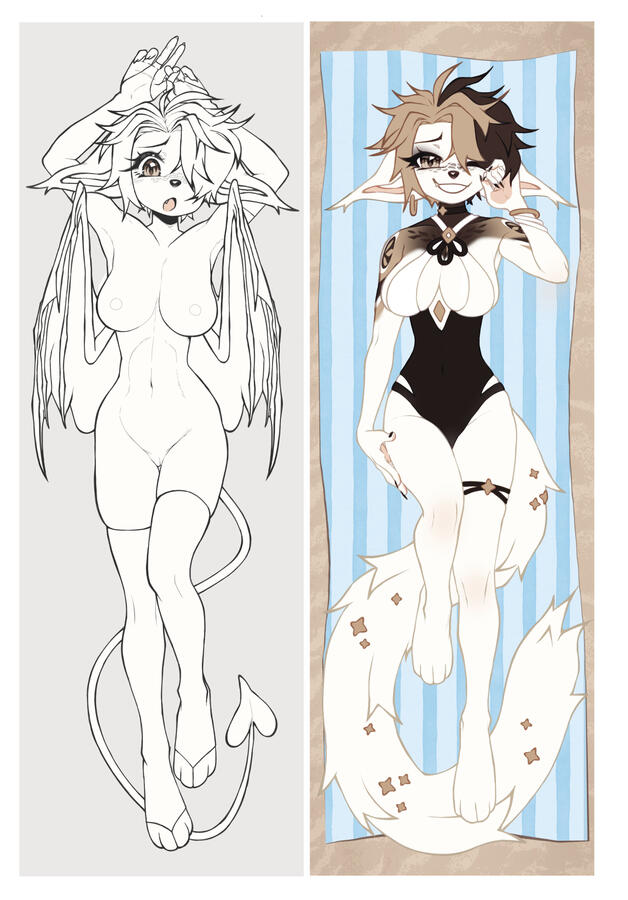 Dakimakura is coming along